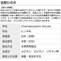 新品 エッセンシャルオイル 吉野ひのき 10ml ヒノキ インセント 100％天然精油 アロマオイル アロマセラピー 癒し 正規品の画像