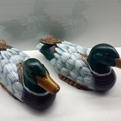 木製の鴨の置物（お値段下げました。）