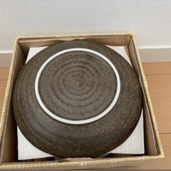 【未使用】大皿とコップ(陶器)のセットの画像
