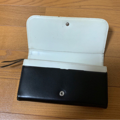 MARY QUANT ♡ マリークワント 長財布 モノトーン シンプル 大容量 ②の画像