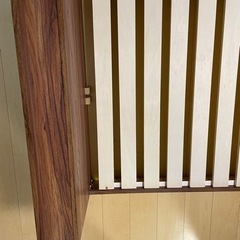 無料　棚付き　ベッドフレーム　シングル　引き取り無料の画像