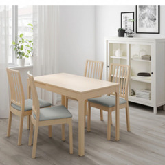 美品！IKEA エーケダーレン　伸張式　ダイニングテーブル
