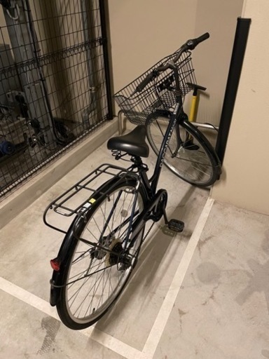 自転車　ママチャリ　ワイドカゴ　27インチ