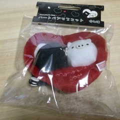 モノクロブー ぬいぐるみ ハート ペア 車 UFOキャッチャー 