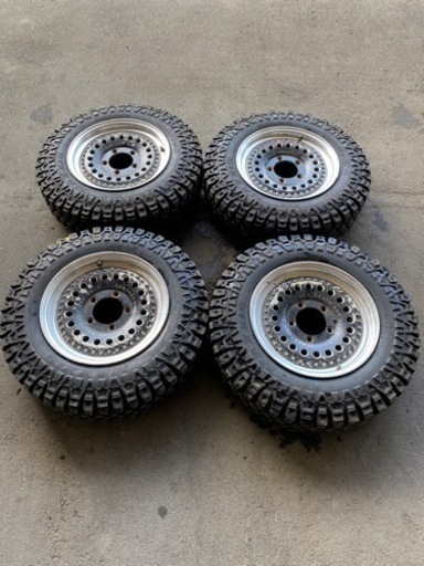 【中古】ジムニー用タイヤ（アルミホイール付）MAXXIS Creepy Crawler 6.50-16LT マキシズ クリーピー クローラー