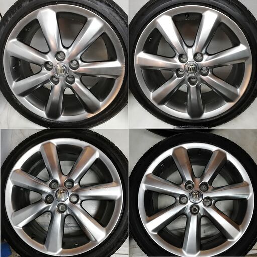 ＜ノーマル・ホイール ４本＞ 225/45R18 ファイアーストーン 2017年製 70％    18X8J クラウン 5H -114.3 マークX    ～横浜市旭区 ズーラシア近く～