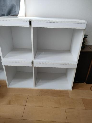 ディスプレイラックおしゃれ白　美品　本棚