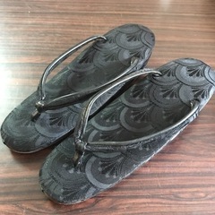 弔事用草履　黒　喪服用　法事に　