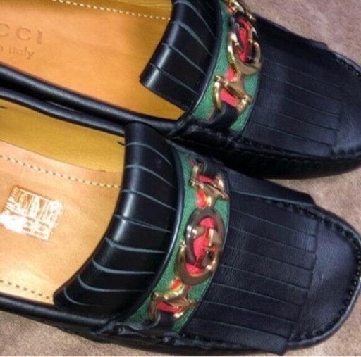 【新品】GUCCI グッチ ドレスシューズ ローファー メンズ ユニセフ ブラック 