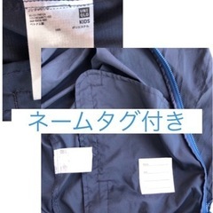 キズあり　UNIQLO ポケッタブルパーカー　ネイビーの画像