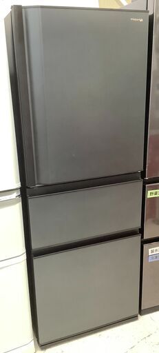 TOSHIBA/東芝 3ドア冷蔵庫 326L 自動製氷機能付き GR-S33SC(KZ) 2016年製 ブラック【ユーズドユーズ名古屋天白店】J1713