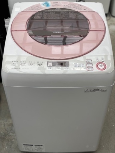 送料・設置込み　洗濯機　8kg SHARP 2016年
