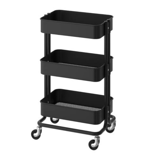IKEA ワゴン　ブラック