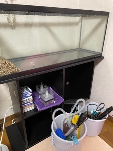 ☆美品☆90センチ水槽　熱帯魚飼育フルセット　清掃済み