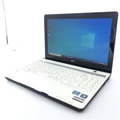 新品SSD 中古良品 ホワイト ノートパソコン 13.3型 NEC LaVie PC-LM750FS6W Core i7 4GB DVDマルチ 無線LAN Wi-Fi Windows10 Office