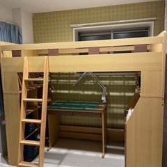 取引中★ニトリのシステムベッドデスク　美品　分解・引き取り可能の方