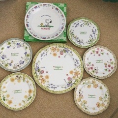 SNOOPY&WOODSTOCK 絵皿セット