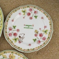 SNOOPY&WOODSTOCK 絵皿セットの画像