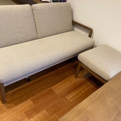 カリモク　ソファ　ダイニングテーブル　リビングテーブルの画像