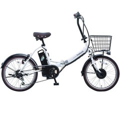 購入後3ヶ月以内の品！電動折りたたみ自転車 カバーつき