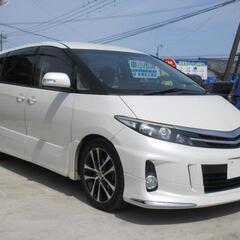 トヨタ　エスティマ【自社ローン対応可】ＨＤＤナビ・Ｂカメラ・ＷＰスラ・クルコン・ＴＲＤダウンサス・１８ＡＷの画像