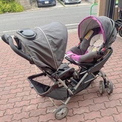 取引中】生後1ヶ月から 2人乗りベビーカー GRACO デュオグライダー