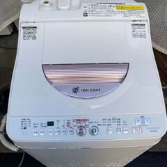 最短当日配送可★無料で配送及び設置いたします★シャープ 乾燥機能付洗濯機 6キロ ES-TG60L 2015年製★SHA15A