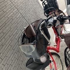 子供乗せ自転車　前乗せ後ろ乗せ付き
