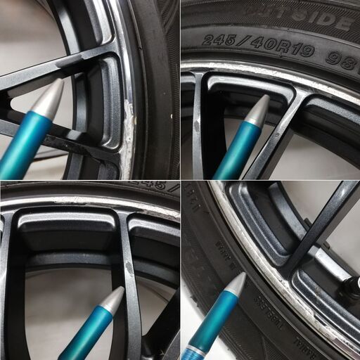 ＜ノーマルタイヤ・ホイール 2本＞ 245/40R19 グッドイヤー 2016年製   19X8J RAYS HOMURA 5H -120 BMW    ～横浜市旭区 ズーラシア近く～