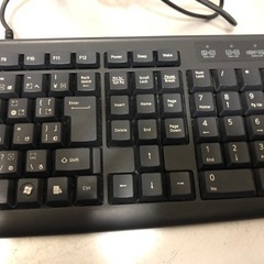 ELECOM エレコム USB接続 スタンダードフルキーボード TK-FCM007BKの画像