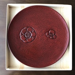 【新品未使用】鎌倉彫27cm丸盆