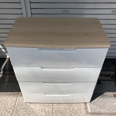 アイリスオーヤマ　ウッドトップチェスト 4段の画像