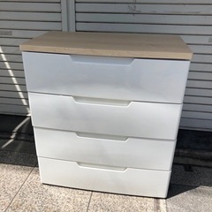 アイリスオーヤマ　ウッドトップチェスト 4段
