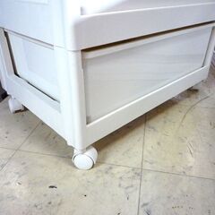 プラチェスト 7段 ウッドトップ 収納 ホワイト 高さ 141cm キャスター付 中古 札幌市東区 新道東店