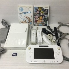■動作品■任天堂 WiiU本体32GB ソフト3タイトル付(マリ...