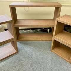 【6点セット】ウォールナット　オープンラック　カラーボックスの画像