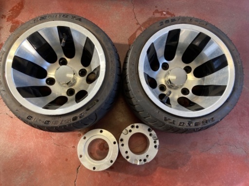 【値下げ】ジャイロキャノピーのリアタイヤアルミセット2本