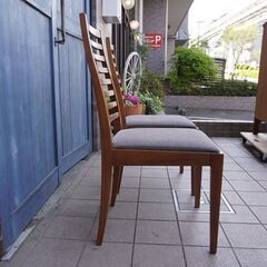 美品 大塚家具 秋田木工 ダイニングチェア N005 2脚セット 秋田木工 ダイニングセット テーブル「N-T005」正方形 幅85cm+チェア