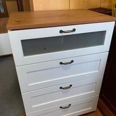 タンス チェスト ウッド調 の画像