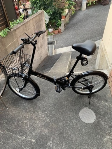 折りたたみ自転車 20インチ かご付き