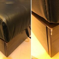 Bスツール【サンパスツールのみ／ブラック色】スツール 座椅子 1人掛け ベンチ 訳あり B品 アウトレット品の画像