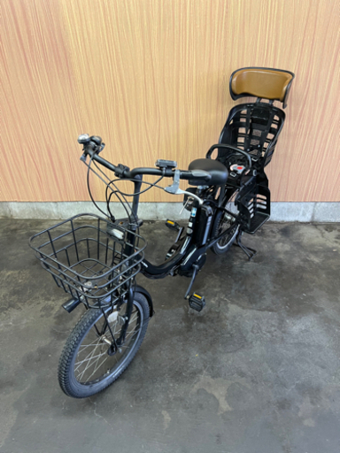 純正カゴ付き‼️ バッテリー未使用❗️子供乗せ電動自転車 YAMAHA バビー  20インチ 黒 自宅引き取り割引き有り‼︎ 純正カゴ付き‼️ バッテリー未使用❗️子供乗せ電動自転車 YAMAHA