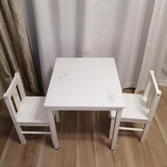 IKEA キッズテーブル　キッズチェア2脚