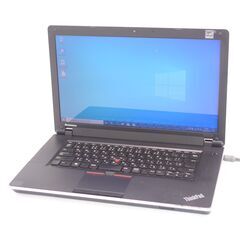 中古良品 15インチ Wi-Fi有 ノートパソコン Lenovo レノボ ThinkPad Edge 15 Core i3 4GB DVDRW 無線 カメラ Windows10 Office済