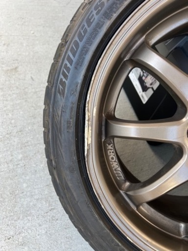 ワーク　エモーション　17×8.5J +42 ２本セット　訳あり