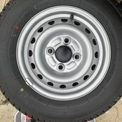 145R12▲タイヤ&ホイールセット！新車外し！軽トラック！