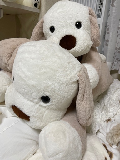 超ビッグ犬のぬいぐるみ親子セット