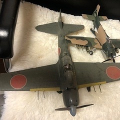 飛行機プラモデル完成品の画像