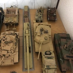 戦車プラモデル完成品の画像