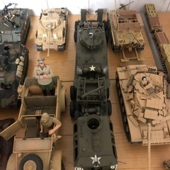 戦車プラモデル完成品の画像